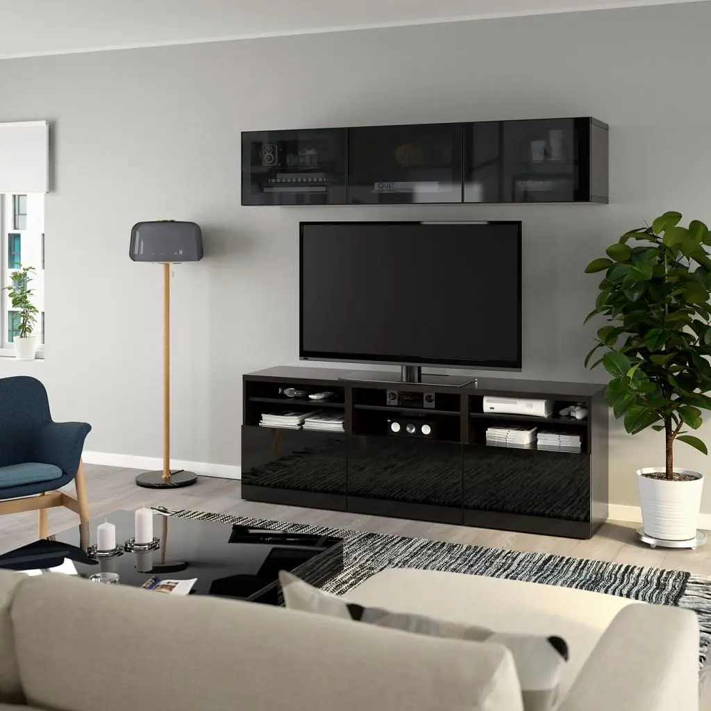 Черно-коричневый/Сельсвикен глянцевый/черный дымчатое стекло