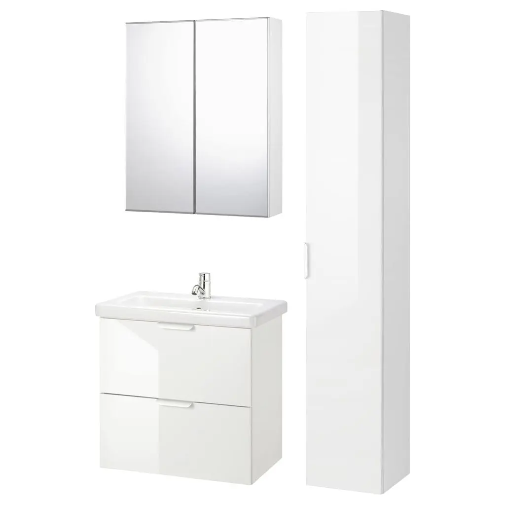 Глянцевый белый/ПИЛКОН смеситель