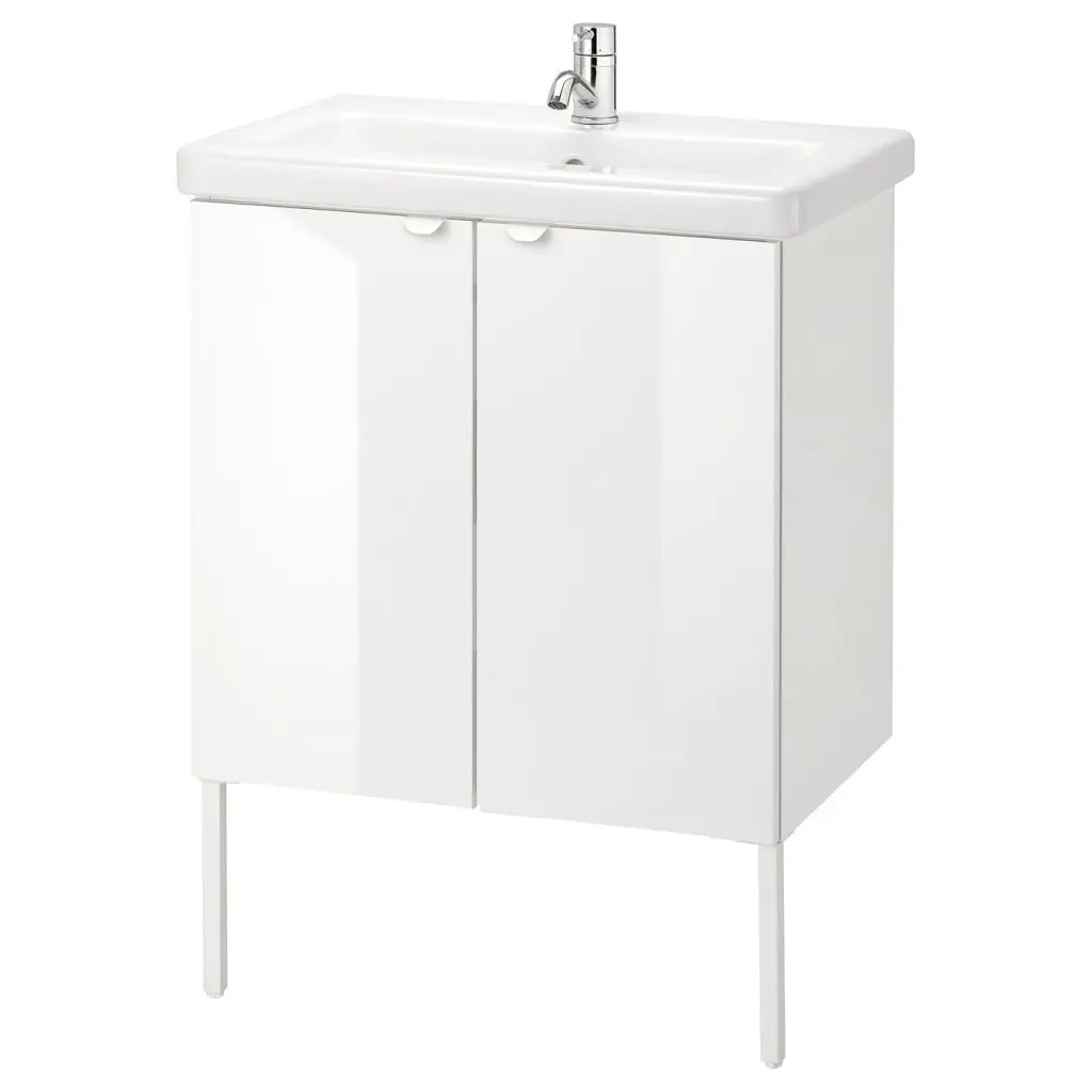 Глянцевый белый/ПИЛКОН смеситель