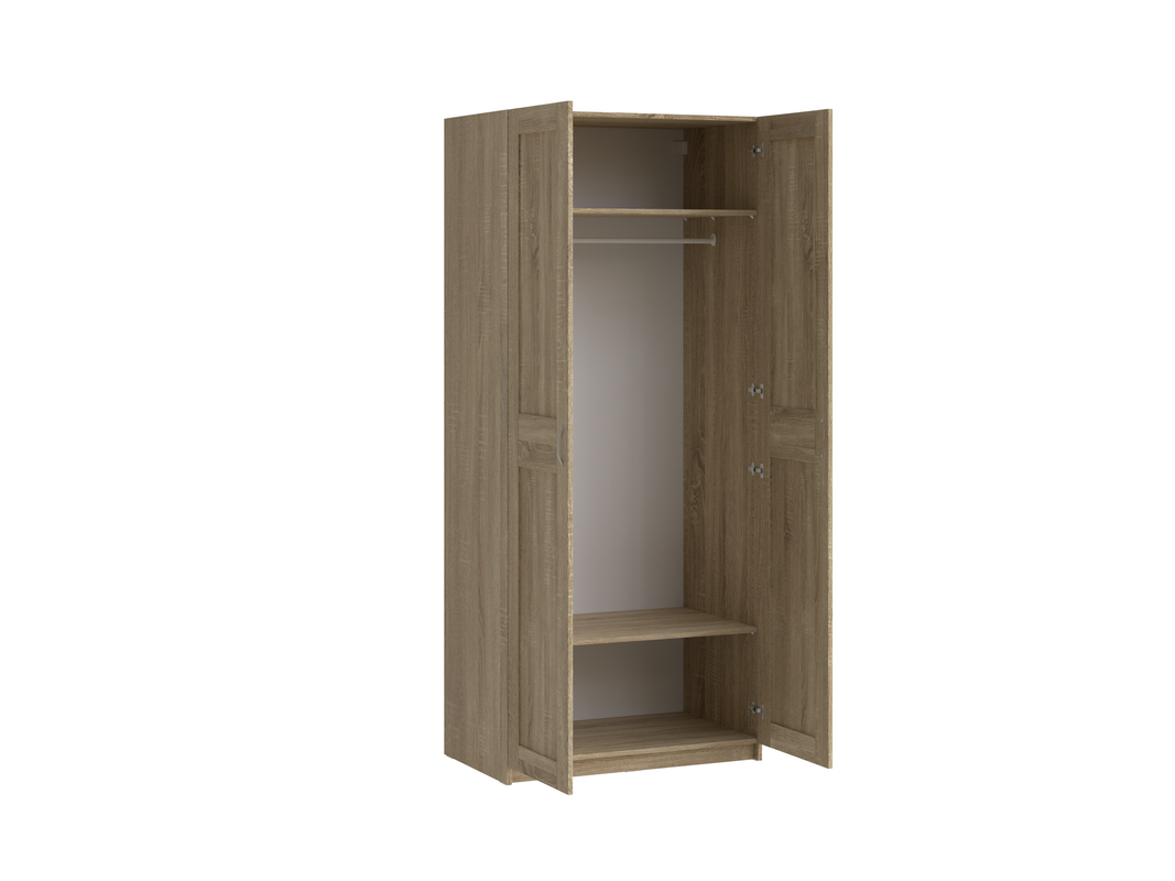 Шкаф МАКС двухдверный широкий, цвет Дуб Сонома — изображение 2