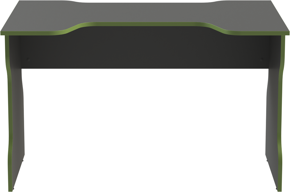 Стол компьютерный ВАРДИГ K1 120x82, антрацит/лайм — изображение 2