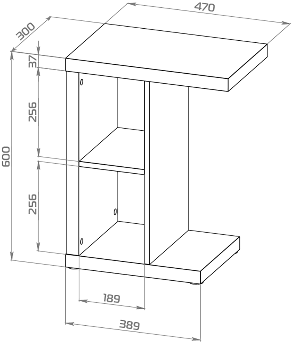 Приставной стол Энкель Т, тамбурат, цвет белый — изображение 3